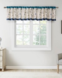 Serene Embroidered Window Valance 50x18