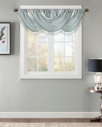 Elena Faux Silk Waterfall Embellished Valance 38x46