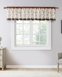 Serene Embroidered Window Valance 50x18