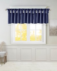 Emilia Lightweight Faux Silk Valance With Beads 50x26