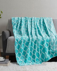 Ogee Aqua Oversized Throw by   