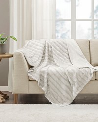 Duke Ivory Long Fur Throw by   