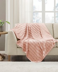 Duke Blush Long Fur Throw by   