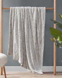 Zuri Snow Leopard Faux Fur Throw by   