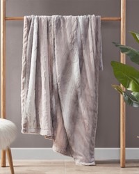 Zuri Blush/Grey Faux Fur Throw by   