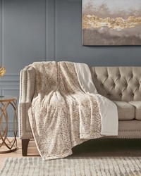 Zuri Leopard Faux Fur Throw by   