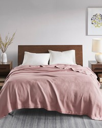 Egyptian Cotton Rose Blanket by   