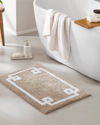 Evan Taupe Cotton Tufted Bath Rug 20x30 by  Swavelle-Millcreek 