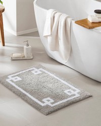 Evan Grey Cotton Tufted Bath Rug 24x40 by  Swavelle-Millcreek 