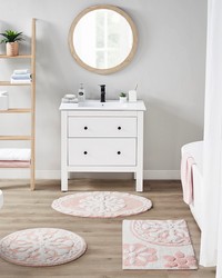 Casablanca Pink Medallion Cotton Tufted Bath Rug by  Swavelle-Millcreek 