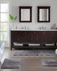 Tufted Pearl Channel Grey Rug by   