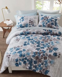 Alexis Blue Comforter Set with Bed Sheets King by   