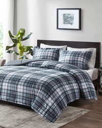 Parkston Grey 3M Scotchgard Down Alternative All Season Comforter Set Queen by   