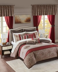Delaney Red 24 Piece Room In a Bag King by   