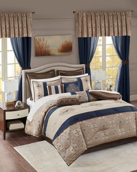 Delaney Navy 24 Piece Room In a Bag King by   