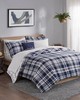 Olliix Patrick 8 Piece Comforter Set with Bed Sheets Navy