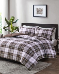 Parkston Brown 3M Scotchgard Down Alternative All Season Comforter Set Queen by   