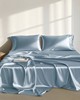 Olliix Satin Sheet/sheet Set Blue