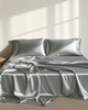 Olliix Satin Sheet/sheet Set Grey