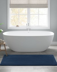 Splendor Navy 100% Cotton Tufted 3000 GSM Reversible Bath Rug by  Swavelle-Millcreek 