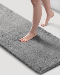 Marshmallow Grey Bath Rug by  Swavelle-Millcreek 