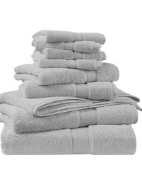 Bath Towel Set Silver by   
