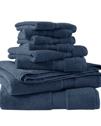 Bath Towel Set Slate Blue by   