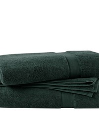 Ultra-Soft 100% Cotton Absorbent Towel Set Dark Green by   