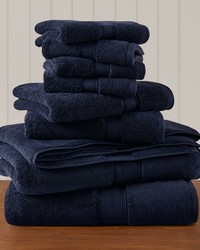 Ultra-Soft 100% Cotton Absorbent Towel Set Dark Navy by   