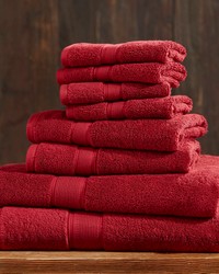 Ultra-Soft 100% Cotton Absorbent Towel Set Bright Red by   
