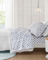 Printed Blue Whales Twin by   