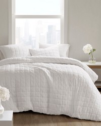 Cocoon White 3 Piece Quilt Top Comforter Mini Set King by   