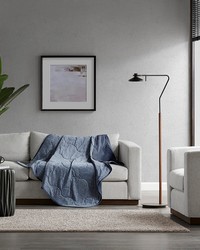 Cooling Touch Navy Down Alternative Throw by   