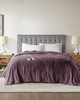 Olliix Plush Heated Blanket Purple
