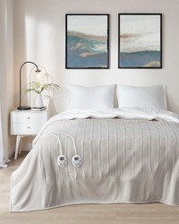 Fleece to Sherpa Heated Blanket Tan Twin Fleece to Sherpa Heated Blanket Tan Twin by