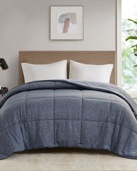 Comfort Cool Jersey Knit Navy Full Queen by   