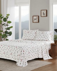 Cotton Flannel Green Tree Trip Twin by   