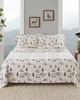 Olliix Cotton Flannel Gray Deer Toile