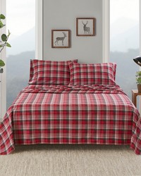 Cotton Flannel Red Plaid Twin by   