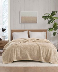 Burlington Tan Berber Blanket by   