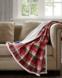 Tasha Red Oversized Mink to Berber Heated Throw Tasha Red Oversized Mink to Berber Heated Throw by