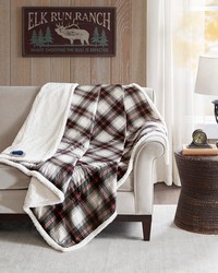 Ridley Black Oversized Plaid Print Faux Mink to Berber Heated Throw Ridley Black Oversized Plaid Print Faux Mink to Berber Heated Throw by