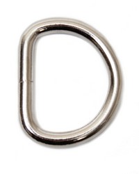 1 1 4in Heavy D Ring NPNickel Plated Steel by   