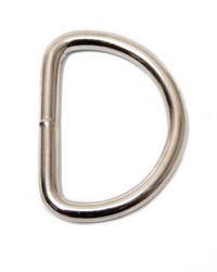 1 1 2in Heavy D Ring NPNickel Plated Steel by   