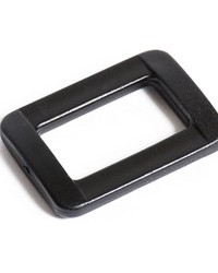 1in Plastic Rectangle Black by   