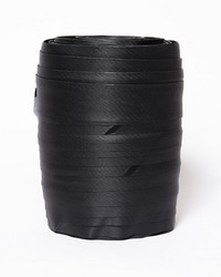 One Edge Turned Binding Black Pinpoint by   