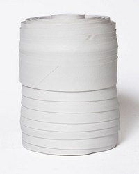 One Edge Turned Binding White Crush by   