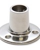 Abbeyshea Fabrics 90 Degree Stainless Steel Rail Fitting Base Round