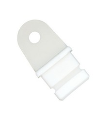 1in Square Inside Eye End White by   