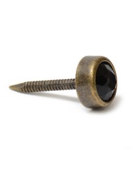 Small Jeweled Nail BlackW Brass Oxford by   